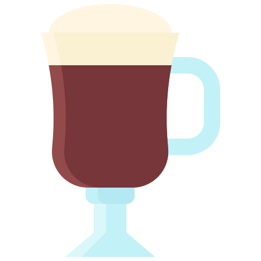 café irlandés Generic color fill icono
