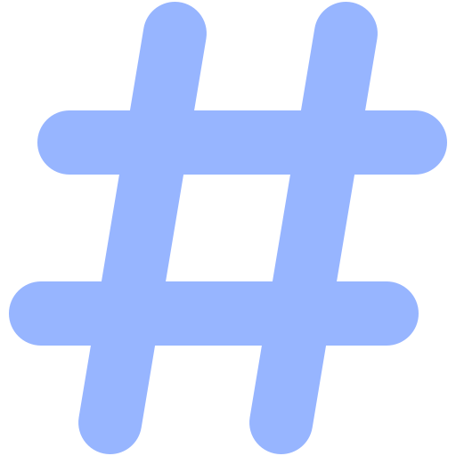 hashtag Generic color fill icona