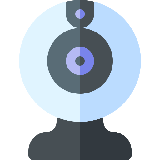 webcam Basic Rounded Flat icona