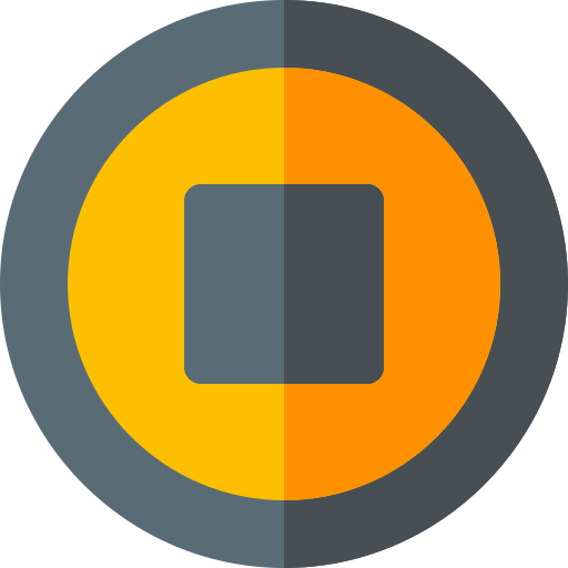 stopptaste Basic Rounded Flat icon
