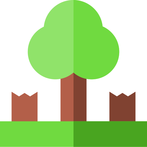 deforestazione Basic Straight Flat icona