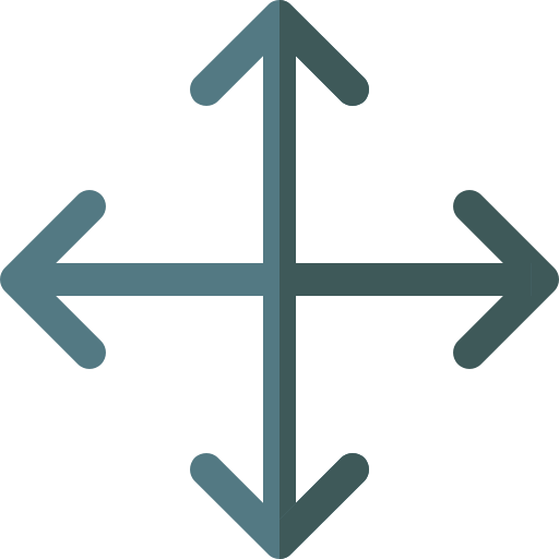 Mover Basic Rounded Flat icono