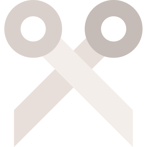 ハサミ Basic Straight Flat icon