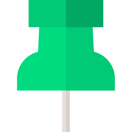 Alfiler Basic Straight Flat icono