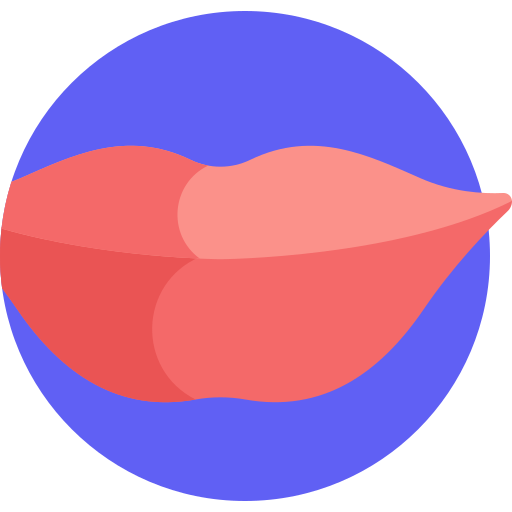 labbra Detailed Flat Circular Flat icona