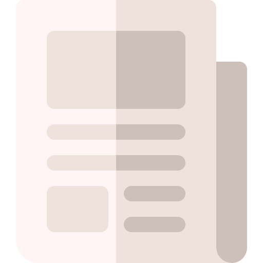Periódico Basic Rounded Flat icono