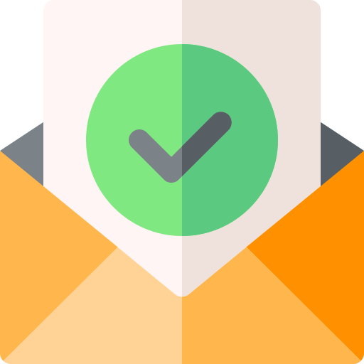 Correo Basic Rounded Flat icono