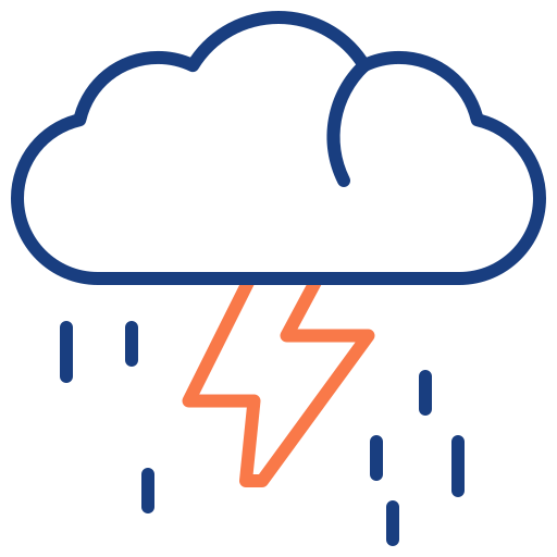 Lightning bolt Generic color outline icon