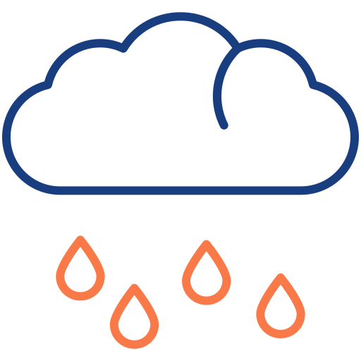Rain Generic color outline icon
