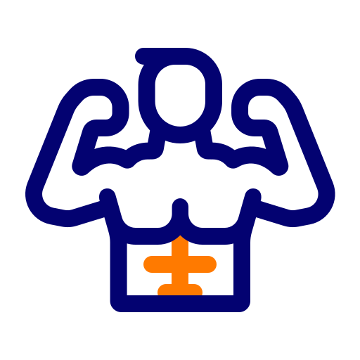 근육 굴곡 Generic color outline icon