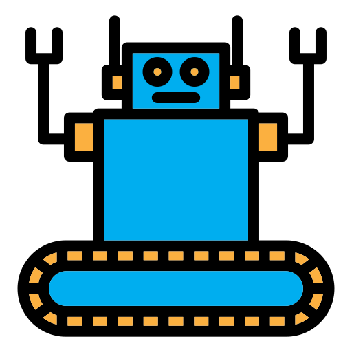 로봇공학 Generic color lineal-color icon