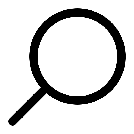 유리를 확대하다 Generic black outline icon