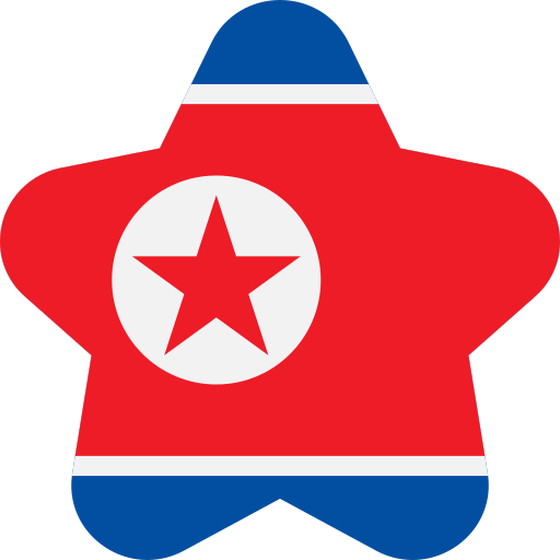 북한 Generic color fill icon
