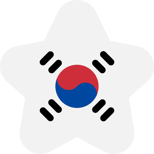 Южная Корея Generic color fill иконка