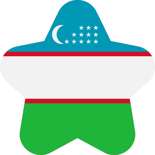 Uzbekistan flag Generic color fill icon