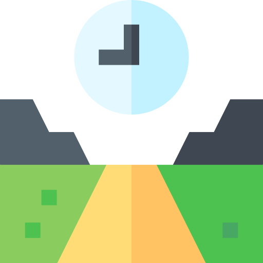 지속 Basic Straight Flat icon