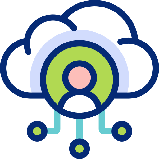 cloud-verbindung Basic Accent Lineal Color icon