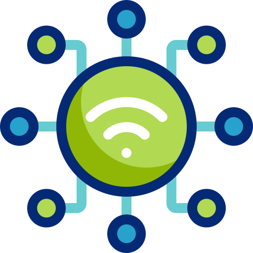 wi-fi 글로벌 Basic Accent Lineal Color icon