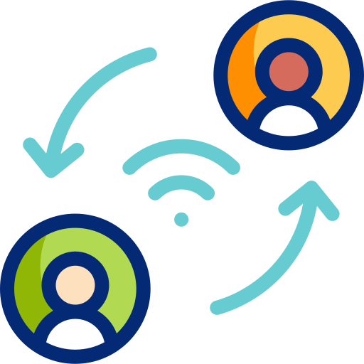wi-fi 글로벌 Basic Accent Lineal Color icon