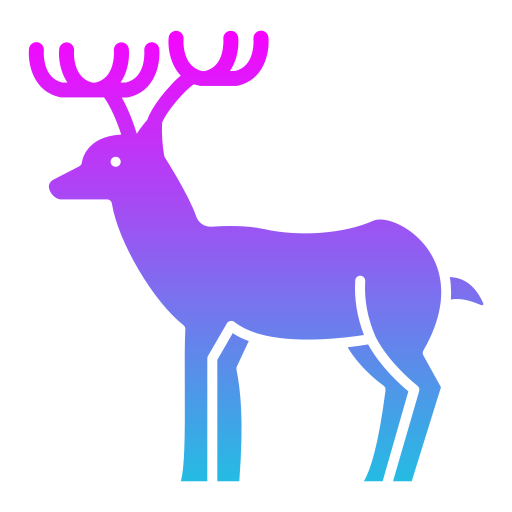 Deer Generic gradient fill icon