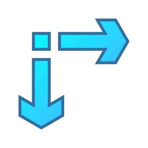 Direction arrow Generic gradient lineal-color icon