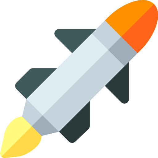 ミサイル Basic Rounded Flat icon