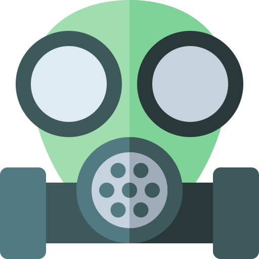 gasmaske Basic Rounded Flat icon
