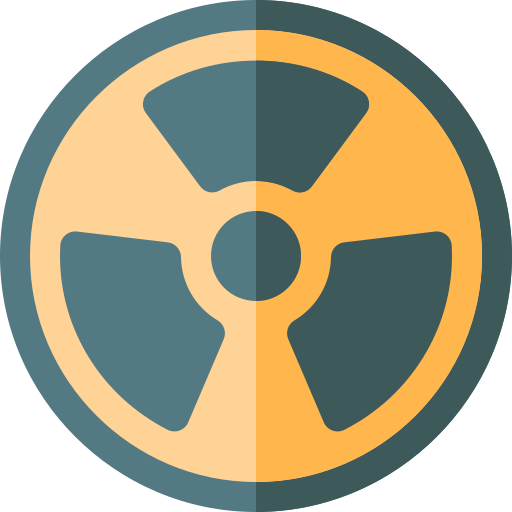 Nuclear Basic Rounded Flat Ícone