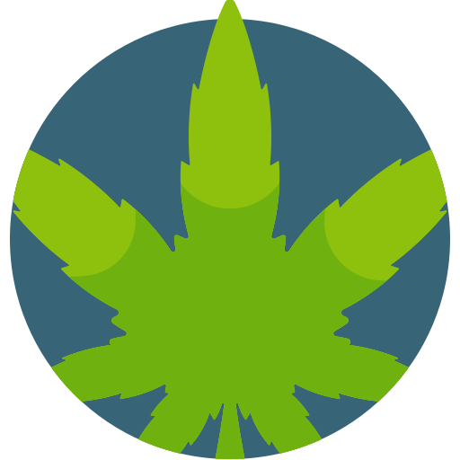 cannabis Detailed Flat Circular Flat icona