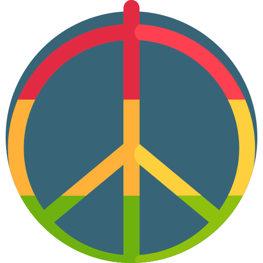 Символ мира Detailed Flat Circular Flat иконка