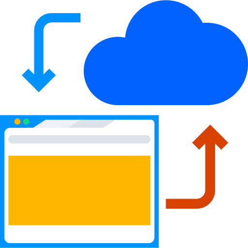 cloud computing Soodabeh Ami Flat icona