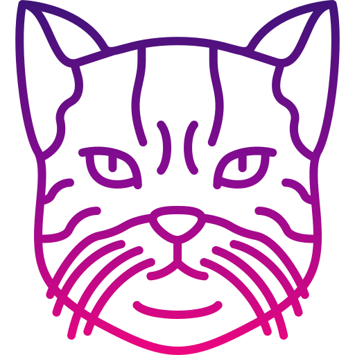 Американская жесткошерстная кошка Generic gradient outline иконка