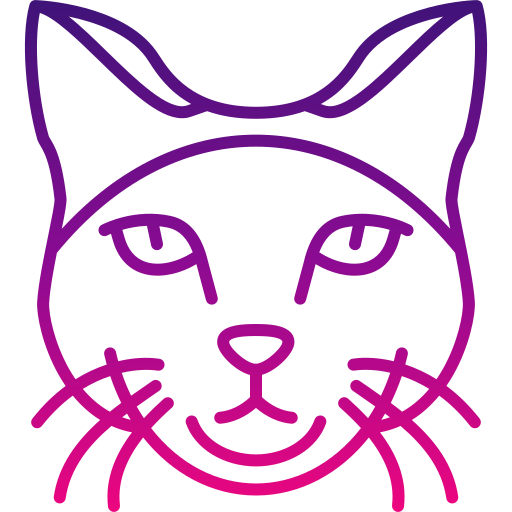 gatto siamese Generic gradient outline icona