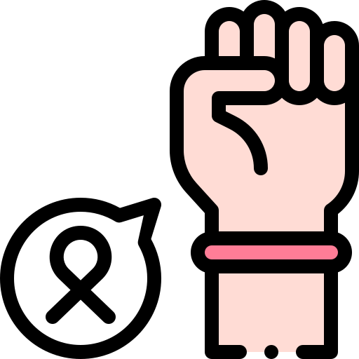 międzynarodowy dzień walki z rakiem piersi Detailed Rounded Lineal color ikona