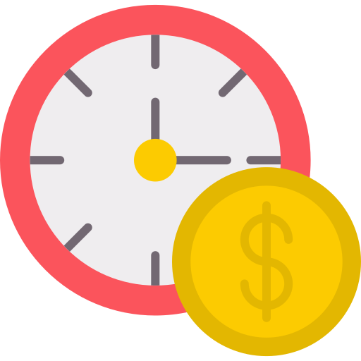 Время - деньги Generic color fill иконка