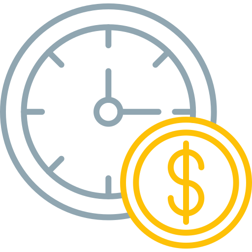 Time is money Generic color outline icon