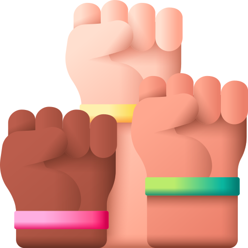 Fists 3D Color icon