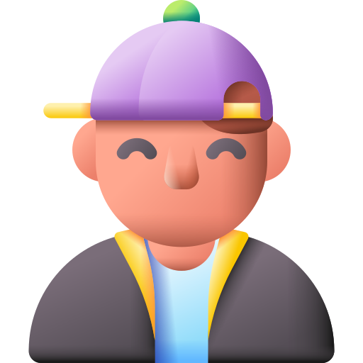 Young man 3D Color icon