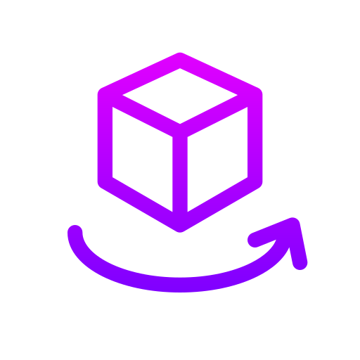 cubo Generic gradient outline icona