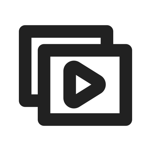 video Generic black outline icoon