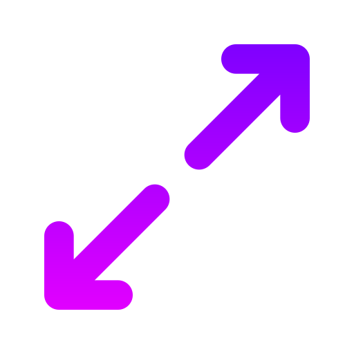 uitbreiden Generic gradient outline icoon