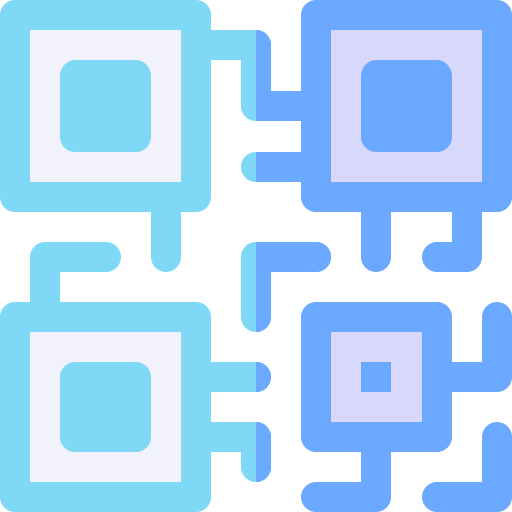 qrコード Basic Rounded Flat icon
