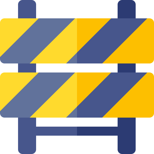 barrière Basic Rounded Flat icoon