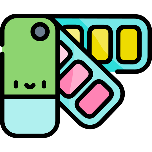 pantone Kawaii Lineal color icon