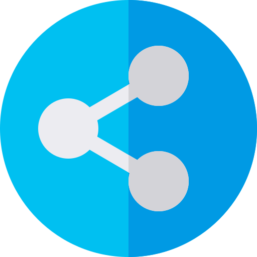 Sharing Basic Rounded Flat icon