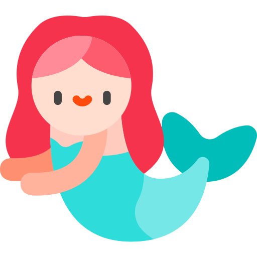 Mermaid Kawaii Flat icon