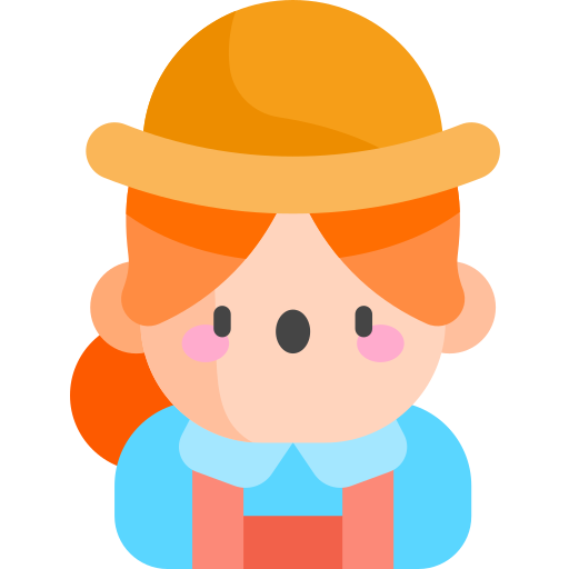 farmer Kawaii Flat icon