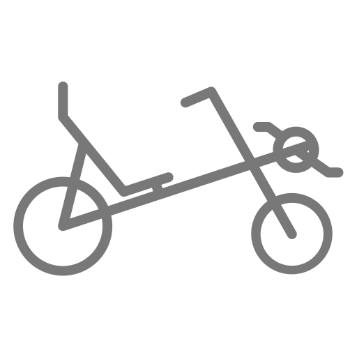 bicicleta reclinada Generic outline Ícone