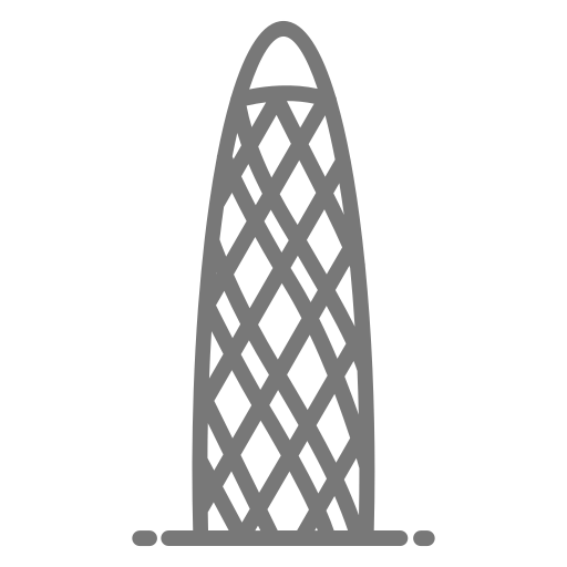 edificio del cetriolino Generic outline icona