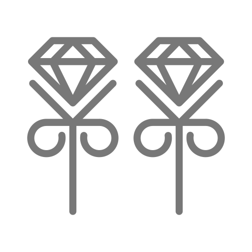 pendientes de diamantes Generic outline icono